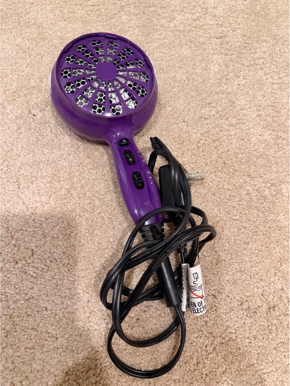 Bed Head TIGI Curls in Check Purple Hair Dryer Diffuser
